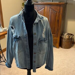 Chelsea & Violet Light Blue Denim Jacket